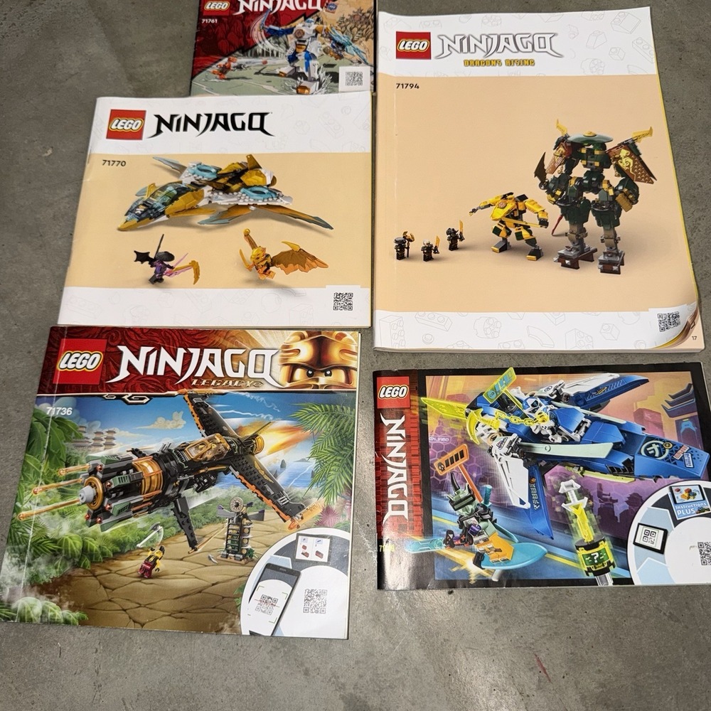 LEGO Ninjago Instruction Manual‎ Lot 71794 71770 71736 Dragons Rising